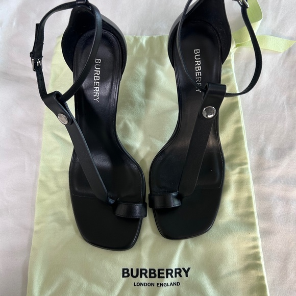 Burberry Open Toe Heeled Sandals - Picture 1 of 10